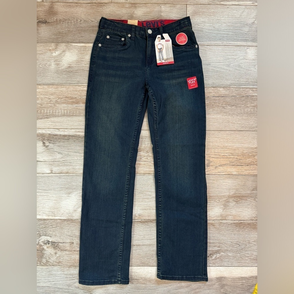 Levi’s~ Boys Youth 514 Straight Stretch Regular Fit Jeans 27x 29 New with Tags